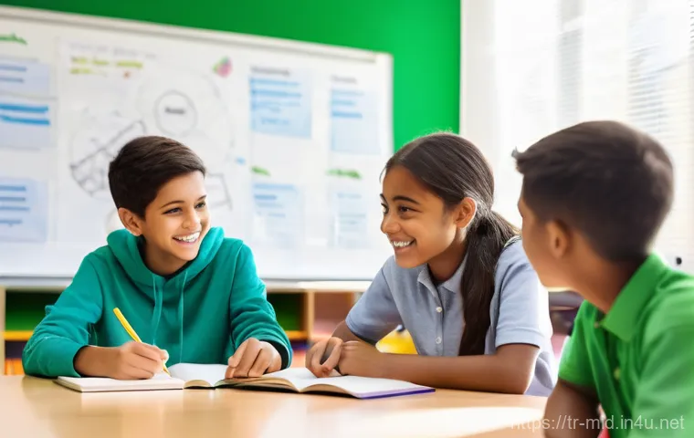 중학교 자기 조절 학습법 - **Prompt 1: Focused Learning Environment**
    A bright, clean, and well-organized study desk in a t...