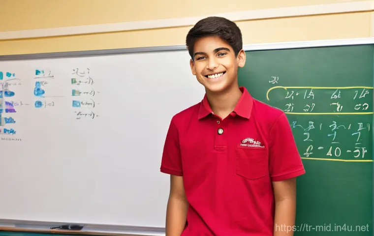 중학교 자기 조절 학습법 - **Prompt 2: Collaborative Study Session**
    A diverse group of three middle school students (two g...