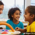 중학교 방과후 활동 - **Prompt: A vibrant and lively indoor art studio filled with middle school-aged children, dressed in...